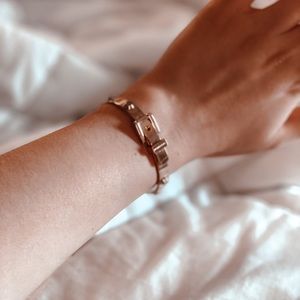 Michael Kors gold buckle cuff